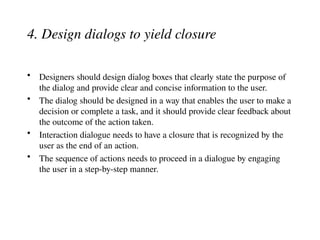 Design Rule lect07.ppt Human Computer Interaction | PPT