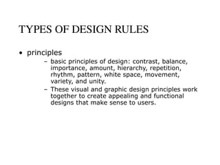 Design Rule lect07.ppt Human Computer Interaction | PPT