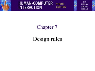 Chapter 7
Design rules
 