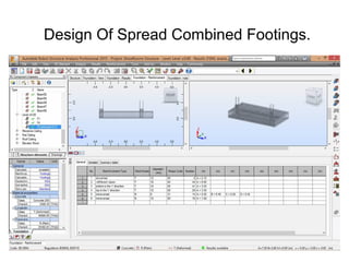 Design Of Spread Combined Footings.