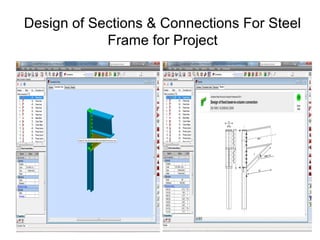 Design of Sections & Connections For Steel
Frame for Project