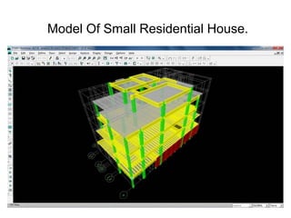 Model Of Small Residential House.