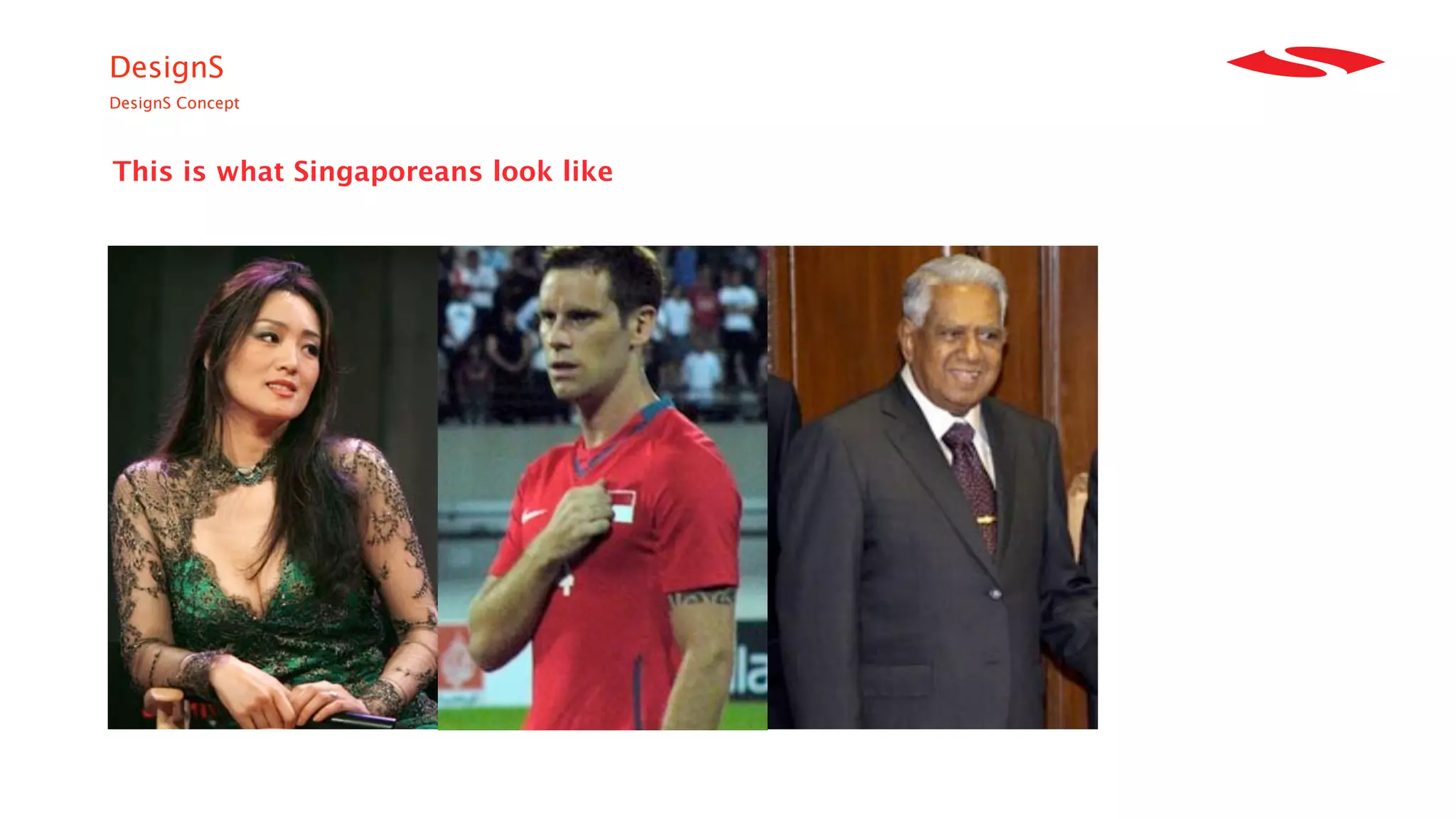 DesignS
DesignS Concept



This is what Singaporeans look like
 