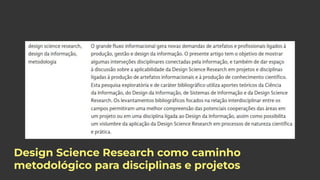 Design Science Research (DSR ou Ciência do projeto) | PDF