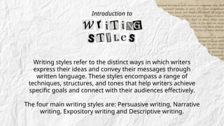 Mastering the Four Main Academic Writing Styles for Effective ...