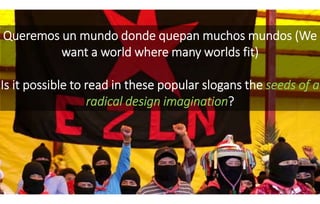 Queremos un mundo donde quepan muchos mundos (We
want a world where many worlds fit)
Is it possible to read in these popul...