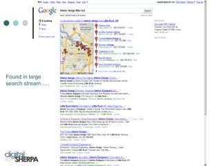 Found in large
search stream…..
 