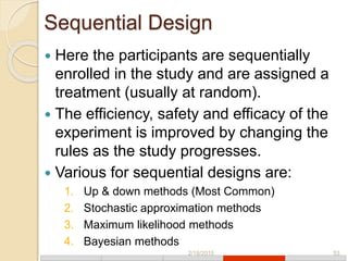 Designs of clinical trials | PPTX