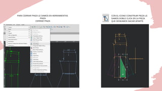 PARA CERRAR PINZA LE DAMOS EN HERRAMIENTAS
PINZA
CERRAR PINZA
CON EL ICONO CONSTRUIR PIEZA LE
DAMOS DOBLE CLICK EN LA PIEZA
QUE DESEAMOS SACAR APARTE
 