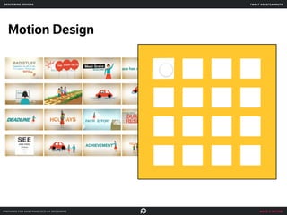 make it better
Motion Design
tweet @skotcarruth
prepared for san francisco ux designers
describing designs
 