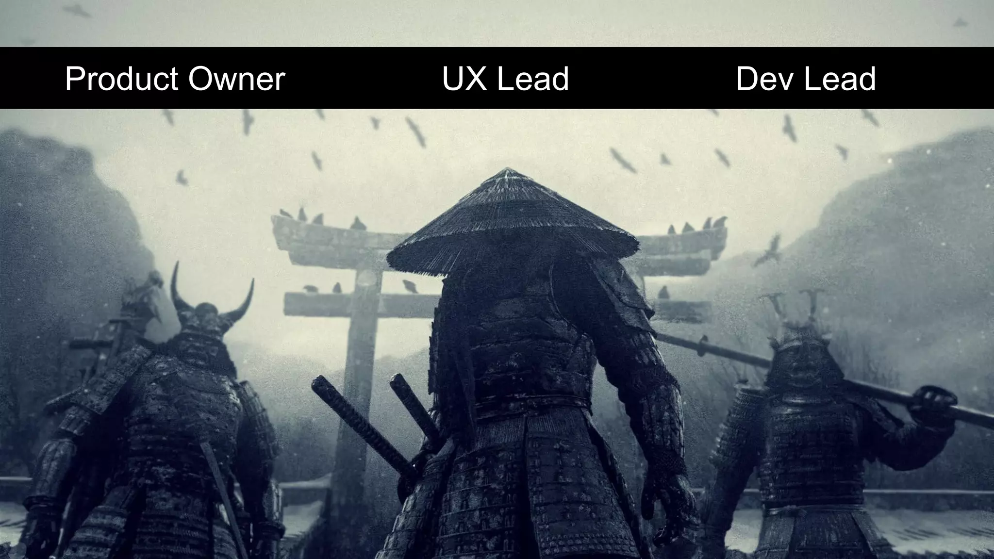 Product Owner UX Lead Dev Lead
 