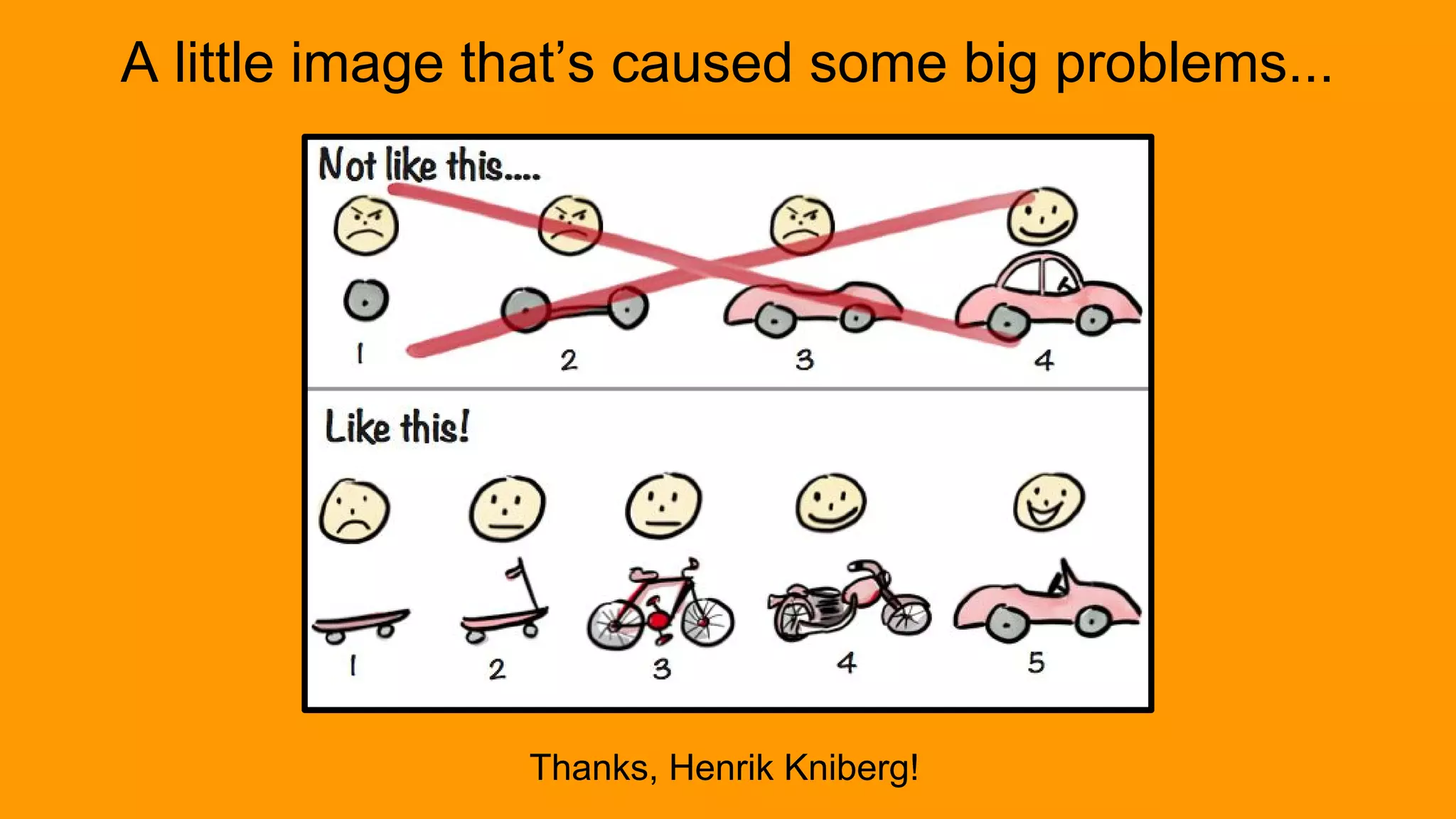 A little image that’s caused some big problems...
Thanks, Henrik Kniberg!
 