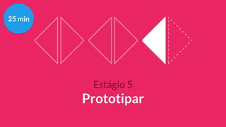 Estágio 5
Prototipar
25 min
 