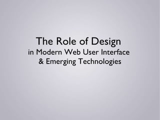 Designs role in_modern_web