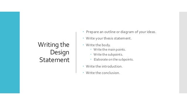 Design statement