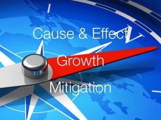 Cause & Effect
Growth
Mitigation
 