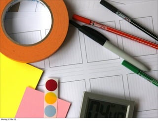 (Tisch mit Material)
 