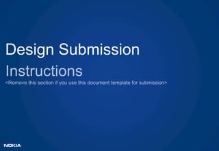 Design Submission
 