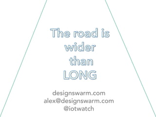 designswarm.com 
alex@designswarm.com 
@iotwatch 

