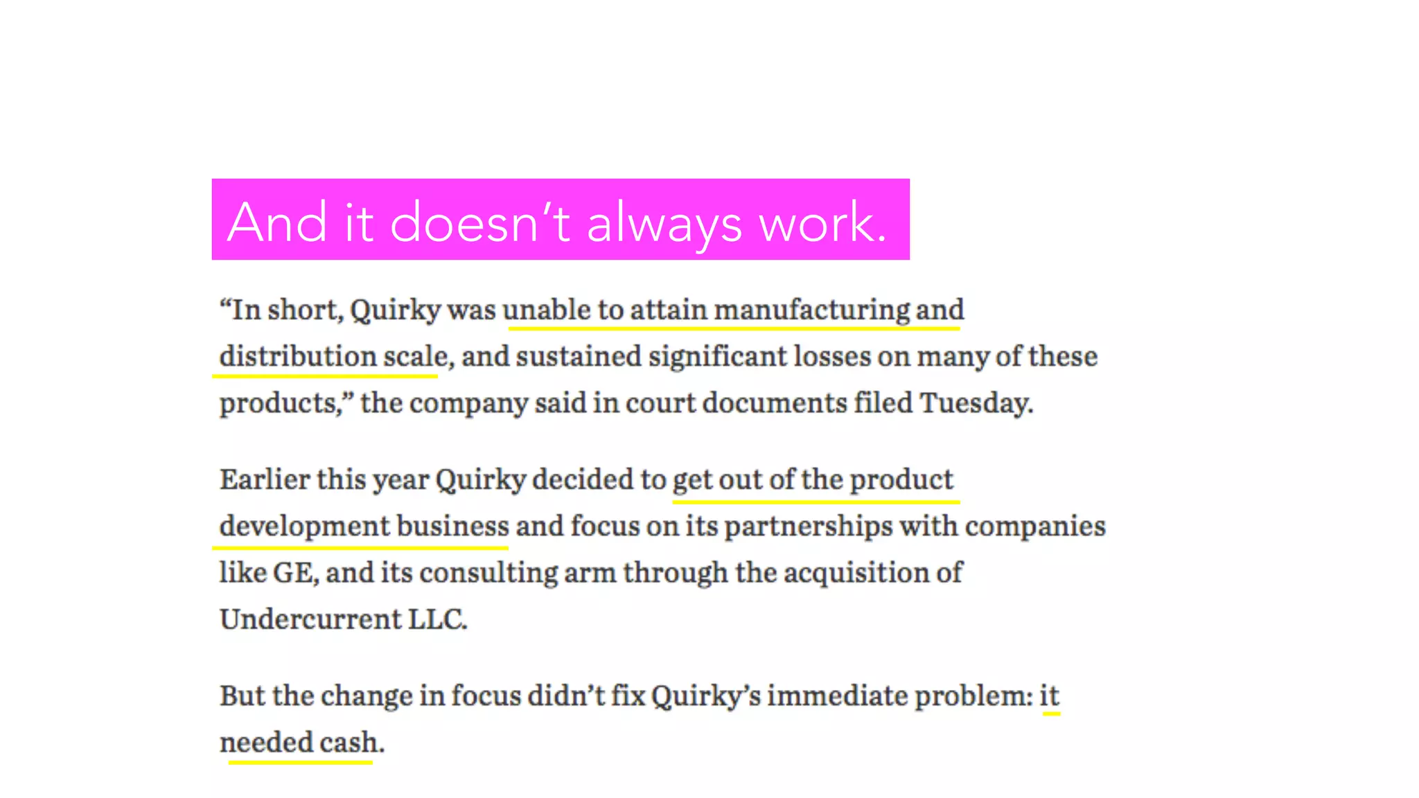 And it doesnβt always work.