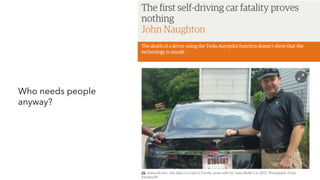 Who needs people
anyway?
 