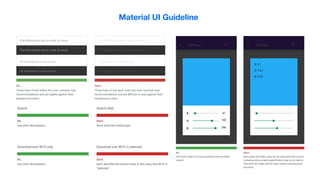 Material UI Guideline
 