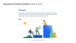 Business & Content Creators: Voice & Tone
https://atlassian.design/guidelines/brand/personality
 