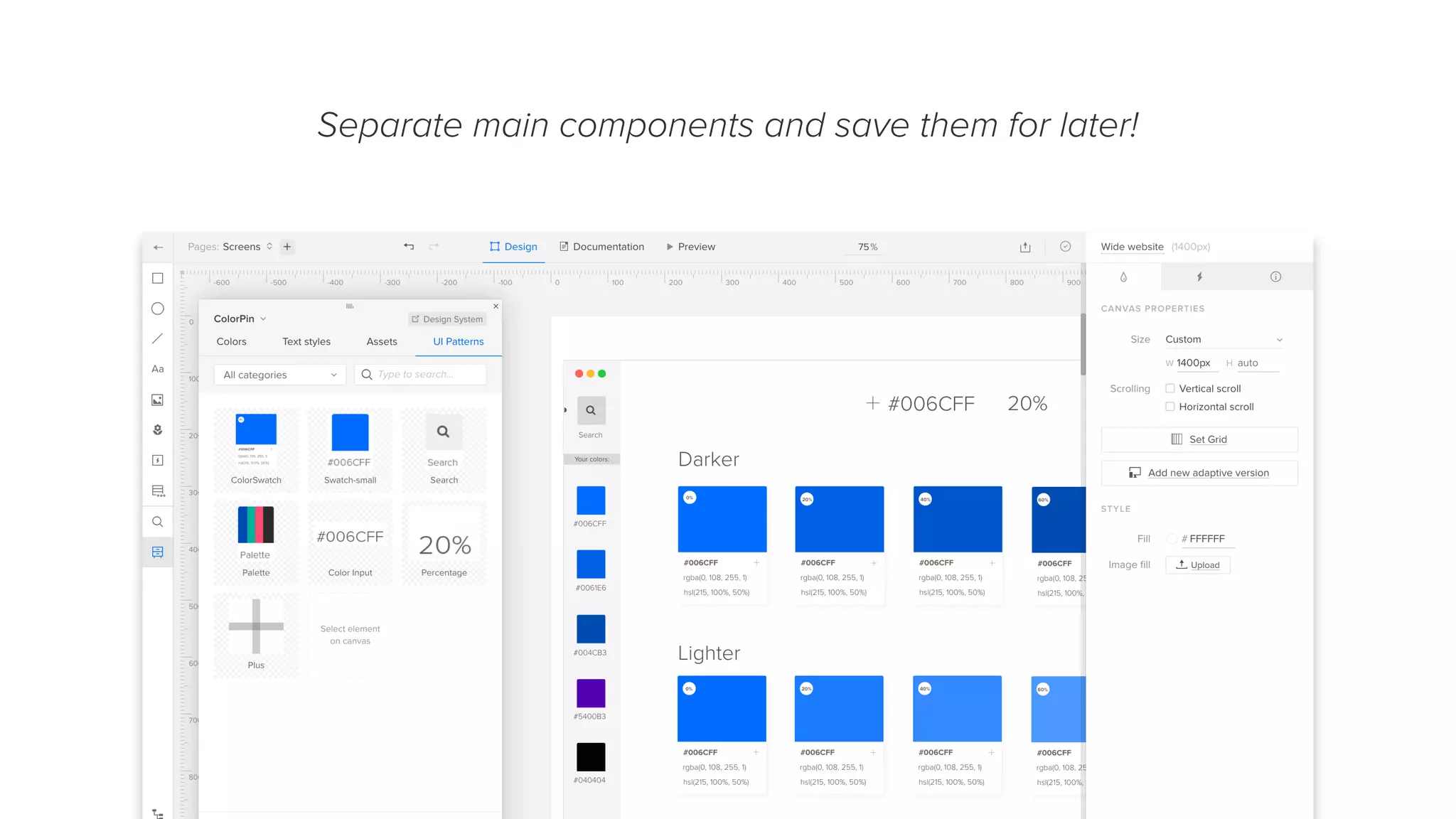 Separate main components and save them for later!
 