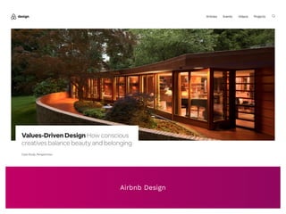 Airbnb Design
 