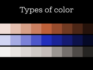 Types of color
 