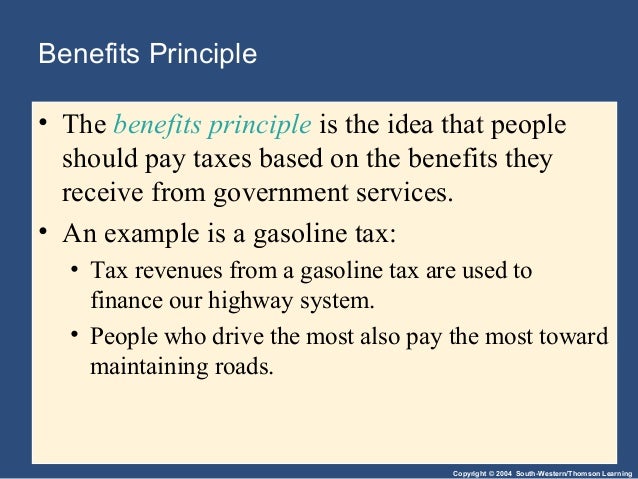 benefit principle of taxation economics benefit principle of taxation economics