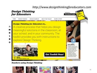 http://www.designthinkingforeducators.com
38
 
