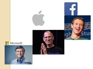Bill Gates
Steve Jobs
Mark Zuckerberg
 