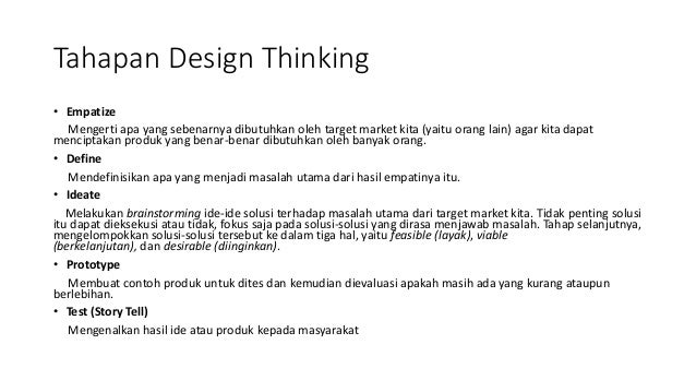 Design Thinking Dalam Kewirausahaan | design thinking Design Thinking Dalam Kewirausahaan | design thinking