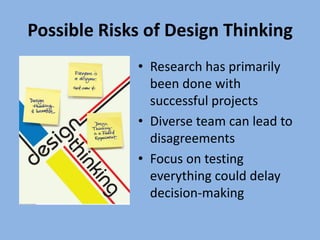 Design Thinking Risks Design Thinking | PDF