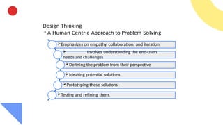 Design Thinking to solve problems of clients | PPTX
