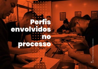 Perfis
envolvidos
no
processo
Design
Thinking:
a
inovação
criativa
e
colaborativa
46
 