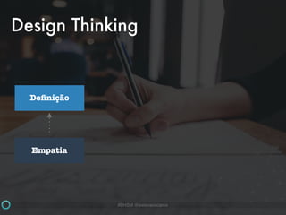 #BHSM @estevaosoares
Design Thinking
Empatia
Deﬁnição
 