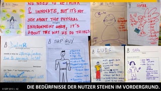 DIE	
  BEDÜRFNISSE	
  DER	
  NUTZER	
  STEHEN	
  IM	
  VORDERGRUND.	
  
© SAP 2013 | AG. All rights reserved.
   ©  2013 SAP 42                                                                           © SAP 201242 42
                                                                                           Public      |
 