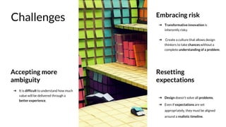Design Thinking Risks Design thinking - IDEO | PPTX