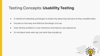 Design Thinking - Module 4 - Prototyping and Testing Strategies - Dr ...