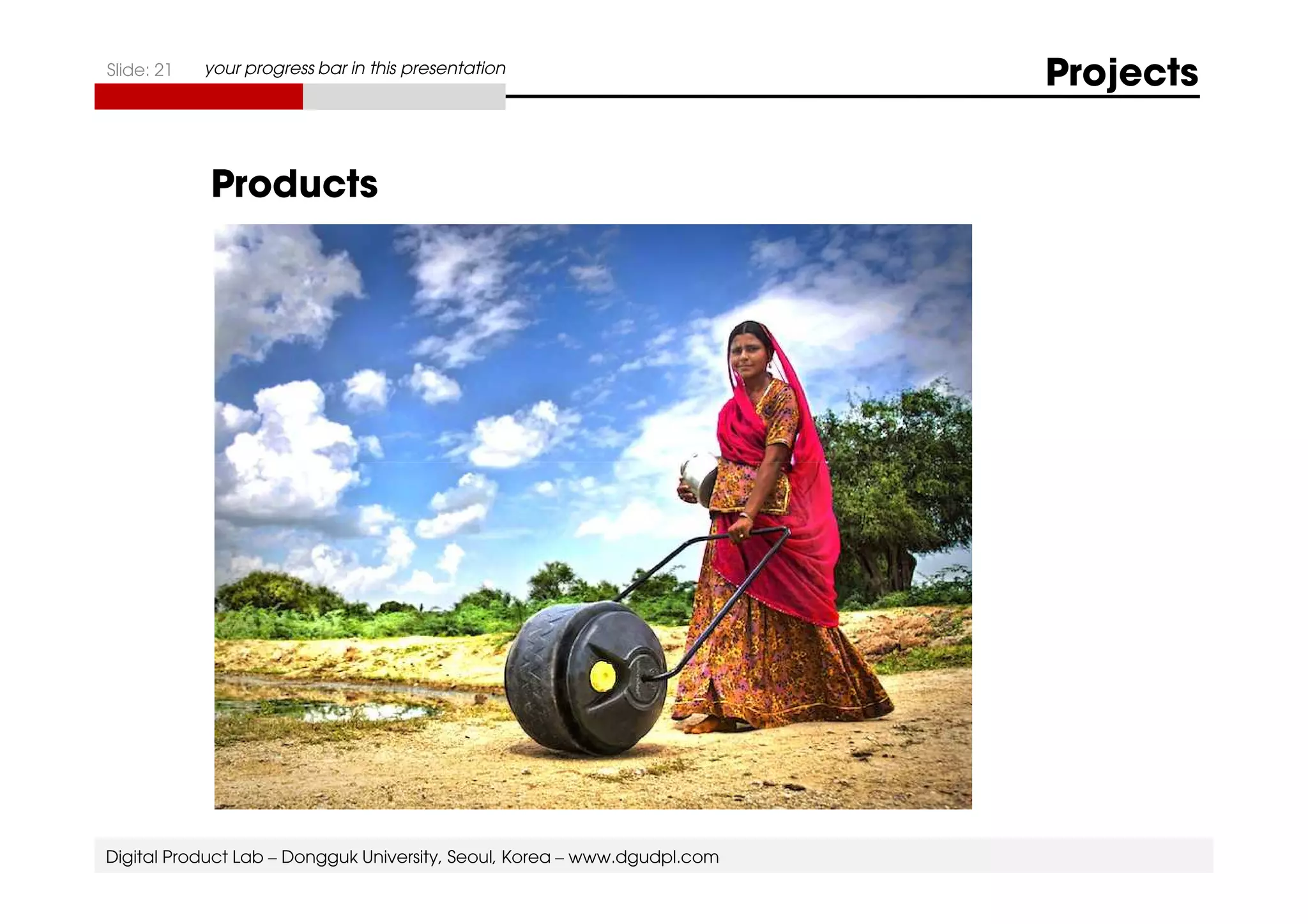 Slide: 21 your progress bar in this presentation Projects 
Products 
Digital Product Lab – Dongguk University, Seoul, Korea – www.dgudpl.com 
 