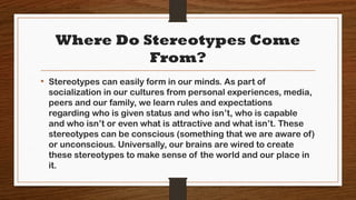 “Breaking the Mold: Understanding and Challenging Stereotypes” | PPTX