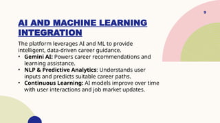 Career Counsellor using Machine Learning | PPTX