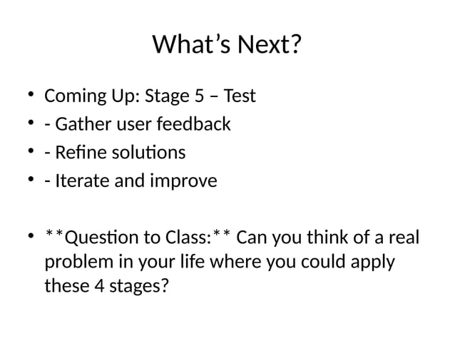 Design Thinking 4 Stages Presentation Pptx