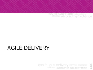 AGILE DELIVERY	
 