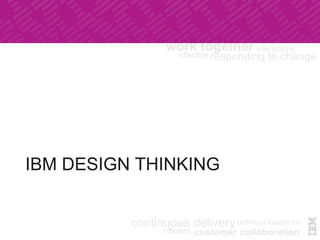 IBM DESIGN THINKING	
 