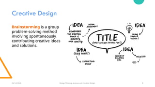 Comprehensive Guide to Design Thinking and Creative Design Processes | PPTX