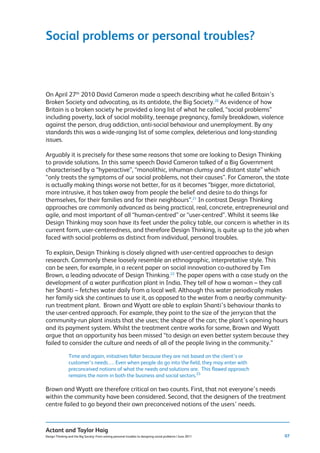Social Thinking Examples Real Images Design thinking and the big society | PDF
