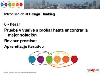 Design thinking aplicado al project management | PPTX